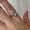 Melliv Silver Melting Round Ring_mvr14