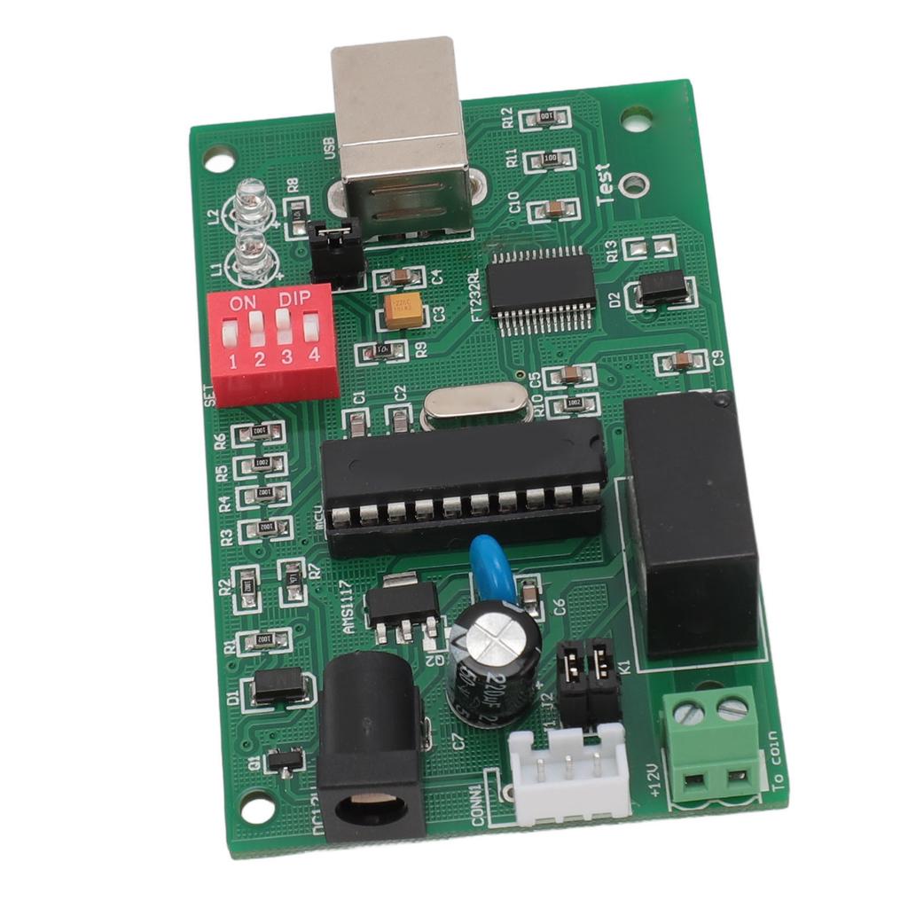 Pulse Coin Acceptor Module USB Interface Data Record Lockout Timer PCB Bill Operator Control Board