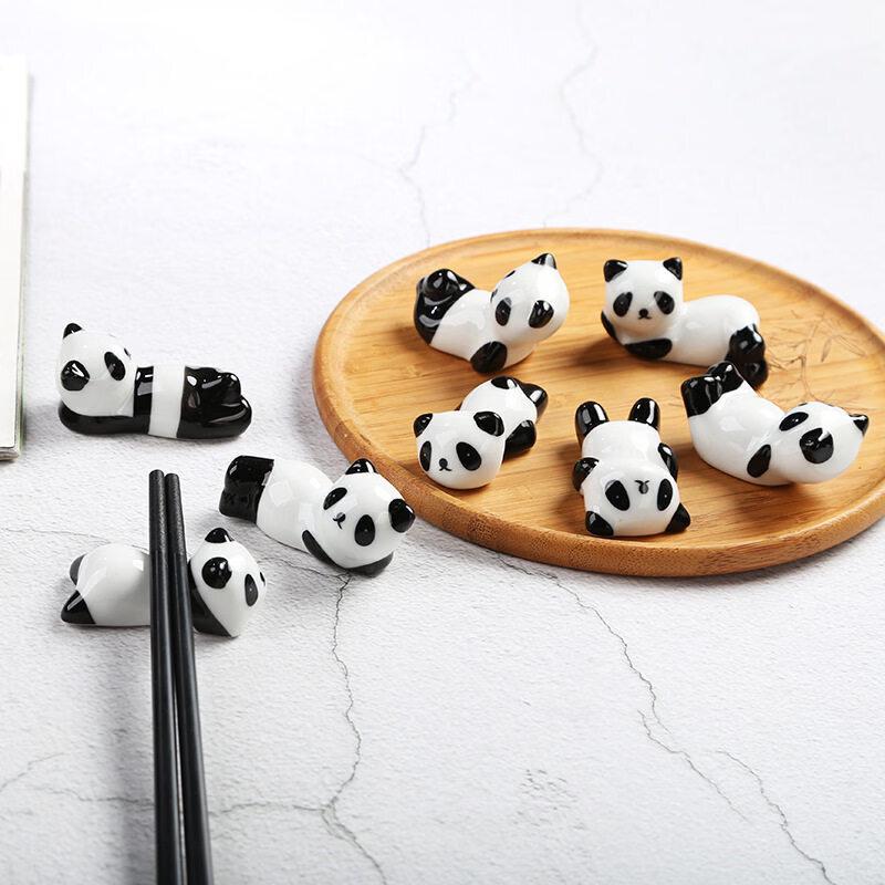 Cute Ceramic Panda Chopstick Rest