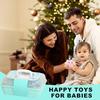 11 PCS Baby Rattle Teether Toy Set with Storage Box, Newborn Sensory Toys, Montessori Toys for 0-12 Months, Gift for Boys and Girls