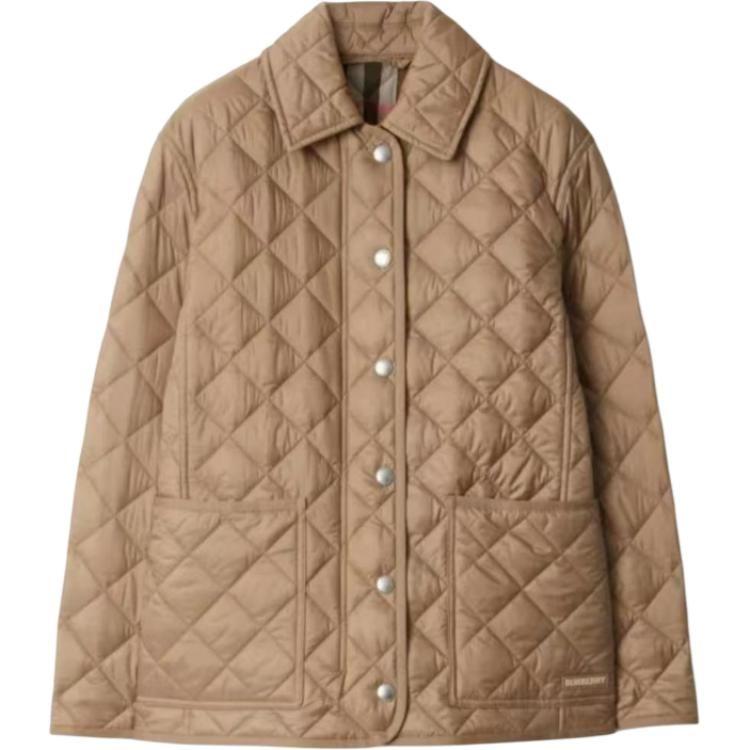 Burberry Puffer Jacket Women's Beige 80841951