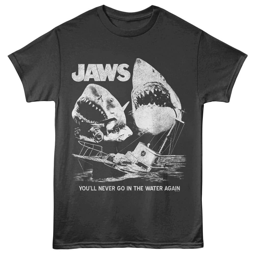 

Jaws You ll Never go in the Water Again Men s T Shirt 2XL
