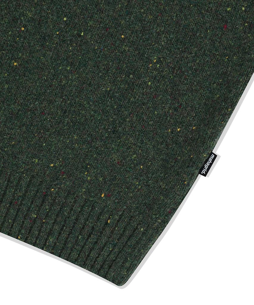 MAHAGRID Basic Logo Nep Knit Sweater Green(Mg2Efmk605A)