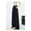New Ice Silk Wide-leg Pants for Women In Summer High Waist Drawstring Texture Lazy American Casual Floor Pants