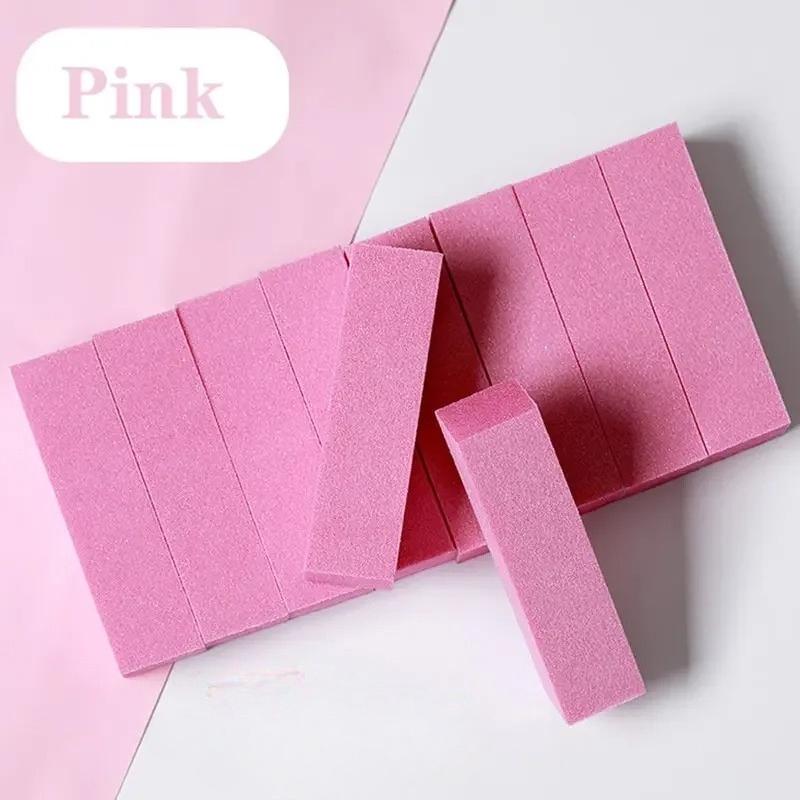 

Pink Buffing Sanding Files Block Pedicure Manicure Care Sponge Nail Art Buffer Grindig Polishing No Hurt Nail Art Tools рожевий