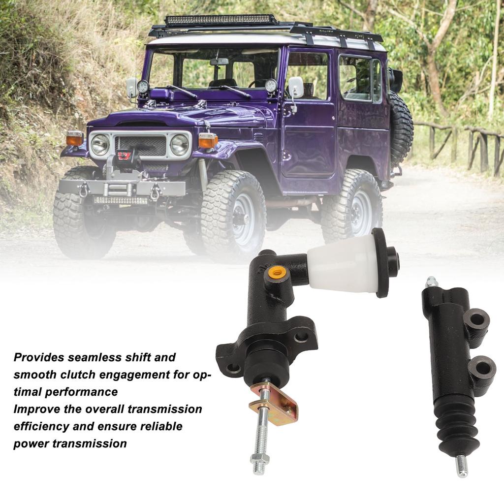 Cylinder  Master Slave Cylinder Set Kit Replacement for  Land Cruiser FJ40 FJ45 HJ47 HJ60 1980 To 1984