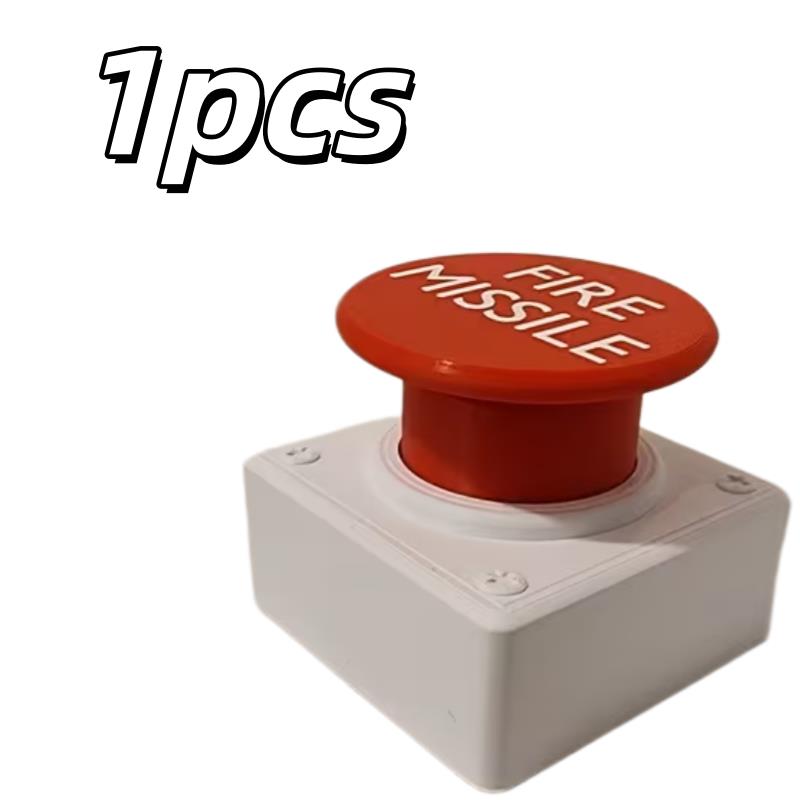 

1pcs Fire Missile Toilet Button Extender – Durable Plastic, No-Drill, Classic Design, Bathroom Upgrade