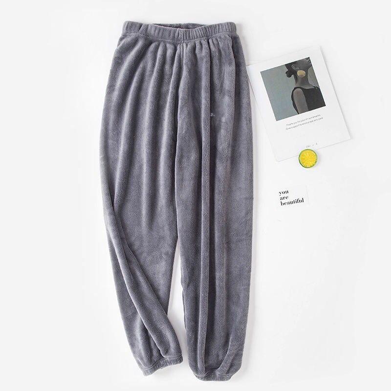 Damen Dickes Flanell Korallenfleece Pyjama Set - Niedlicher Langer Cardigan Homewear für Herbst und Winter