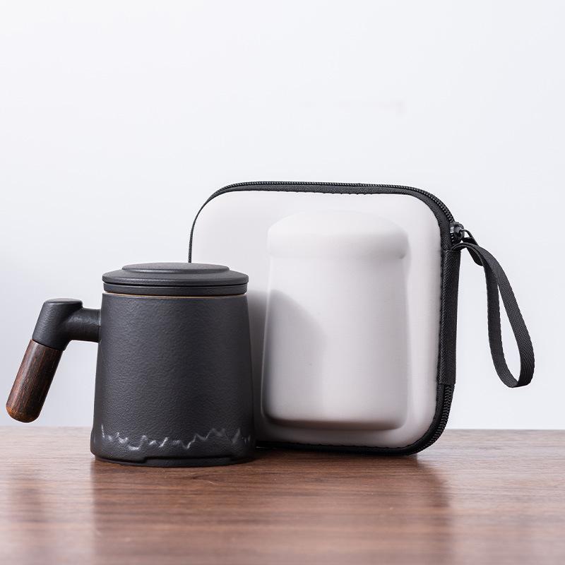 Tea separation cup teacup ceramic cup high value tea cup office mug with lid festival gift