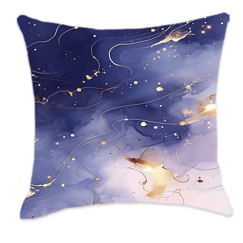 New Dreamy Gold, Pink, Blue and Purple Gradient Color Pillow Back Home Bedroom Bedside Sofa Cushion