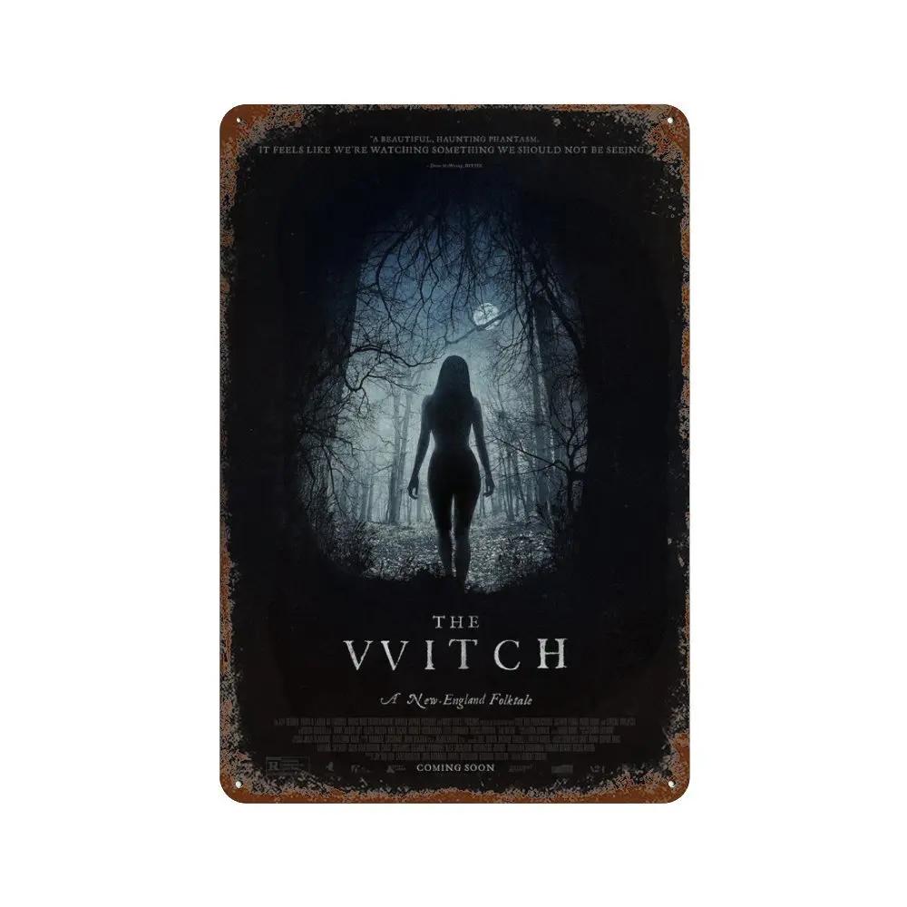 Poster Film Horror Clasic Placă Metalică Ruginită Retro Decorativă Bar Peștera Omului Garaj Club Semn Metalic Decor de Perete