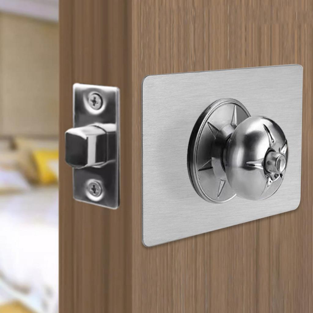 2Pcs Door Reinforcement Plate Door Handle Cover Filler Fixing Repair Backplate Square Scar Plates for Door Knob