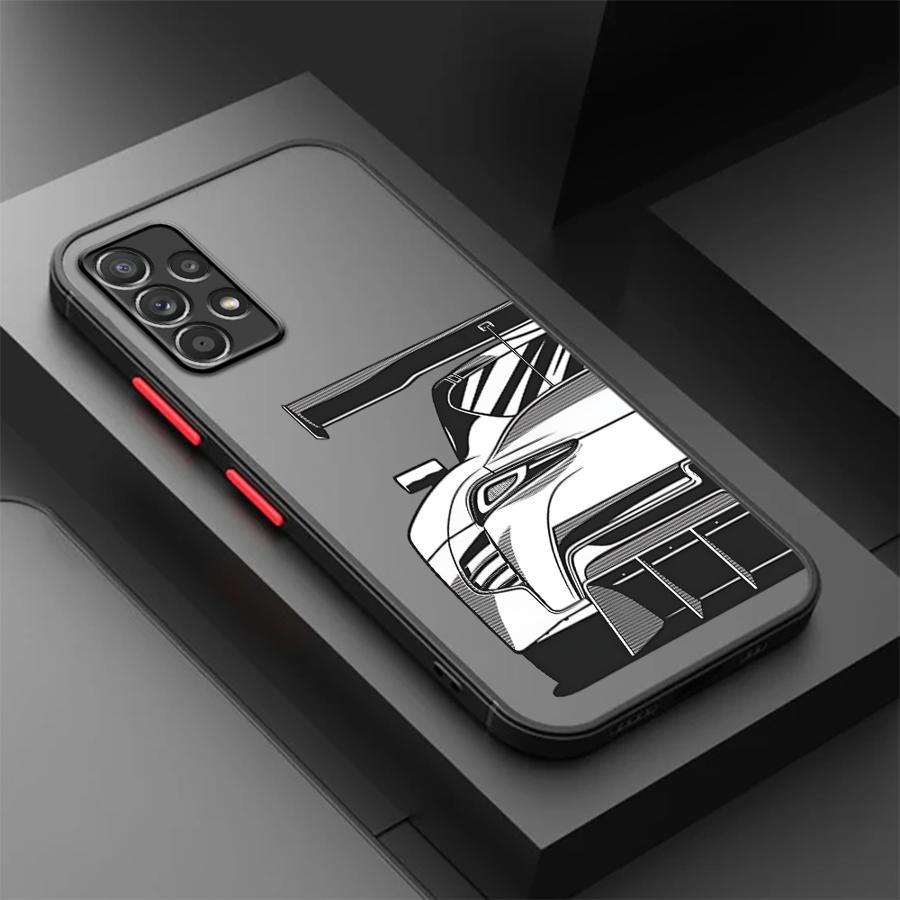 Cartoon Cool Car Phone Cover Case for Samsung Galaxy A35 A54 A14 A23 A34 A36 A52S A72 A17 A52 A16 A15 A56 A55 A53 A73 A33
