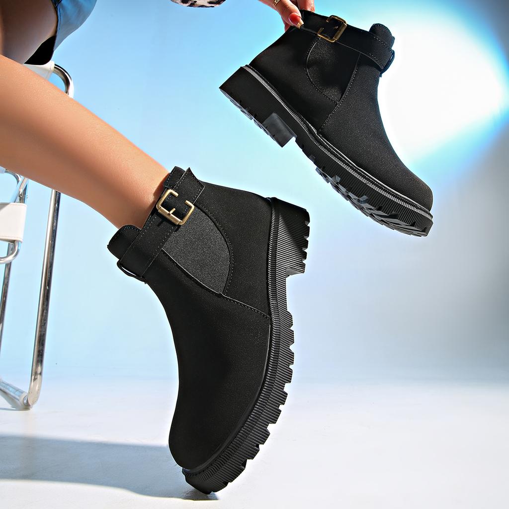 Fashion Women Ankle Boots Winter New Fashion Retro Warm Thickened Fluff Boots Women Casual Outdoor Adventure Hiking Shoes for Women