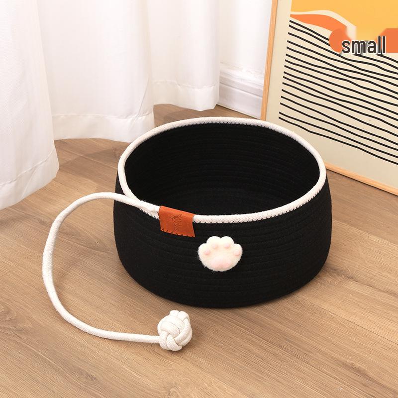 Handmade Cotton Rope Cat Nest - Four Seasons Nest Ball