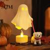Gruselige, aber niedliche Figur Halloween Geist Gehender Hund Figur, Statue mit Moderner Schlafzimmer Regal Dekor LED Kerze, 3D Gedrucktes Tischplatten Ornament