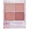 Canmake Silky Flare Eyes 10 Sweet Love Letter 4 Color Eye Shadow Glossy Clear 1  X 1  10 Sweet Love Letter