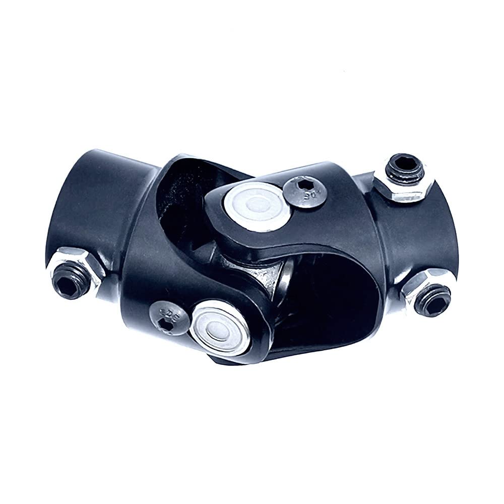 JMKTMP Universal Joint 3/4-36 Spline X 3/4" DD Black Steering Shaft U-Joint Coupling