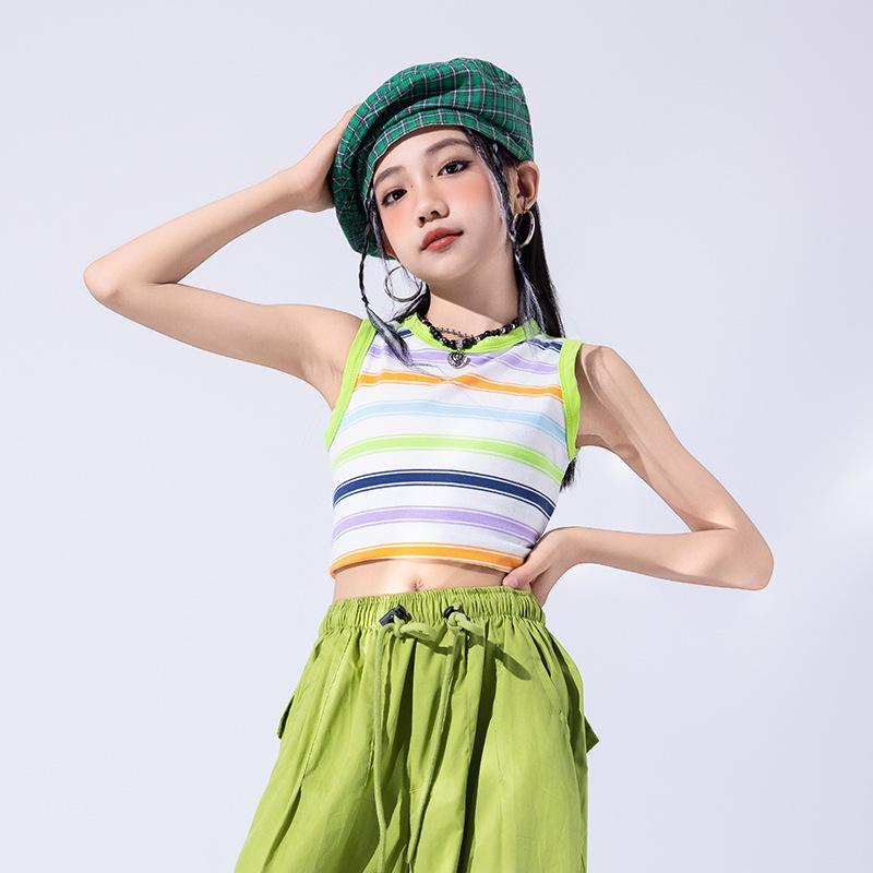 Costum de dans jazz la modă pentru fete pentru spectacole de vară