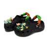 Crocs Classic Platform Clog 811 Made Pixel Land Ink Splash Detachable Accessories Hole Shoes Women's Black