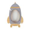 Nordic Children's Wooden Rocket Money Box Wooden Money Pot Toy Crafts Living Room Bedroom Decoration
