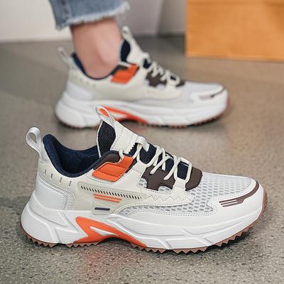 Fashion Men's Sneakers Summer Mesh Breathable Casual Shoes Outdoor All-match Height-enhancing Dad Shoes Tenis Para Hombre 2025