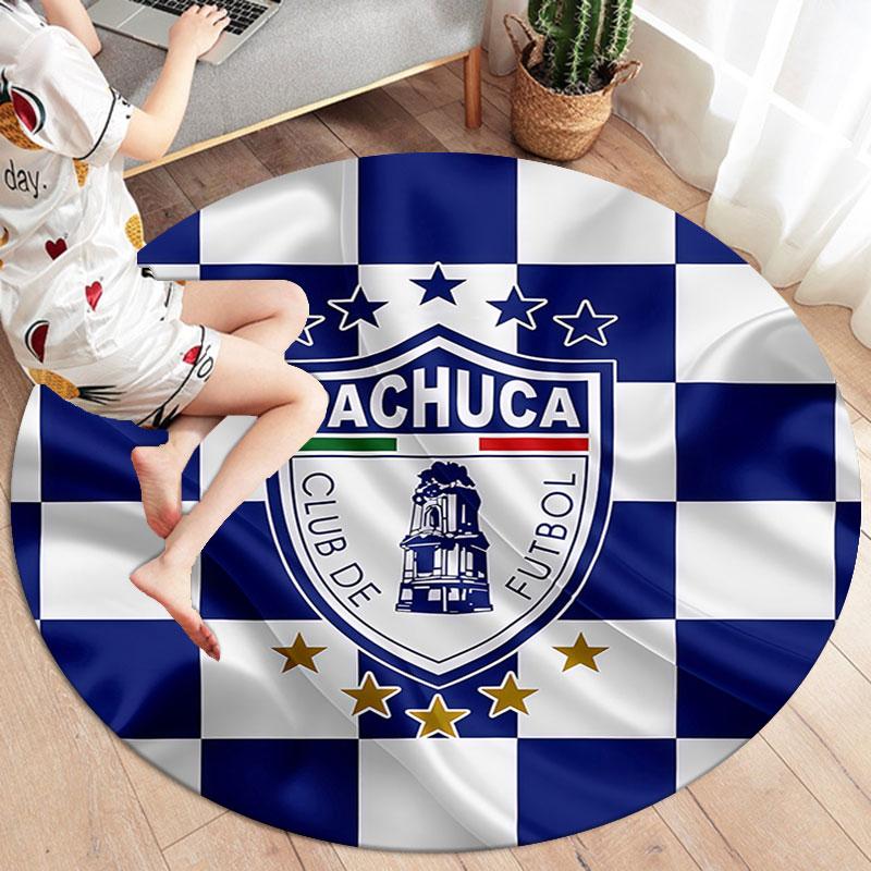 C.F. Pachuca Round Area Rug,Carpet Rug for Living Room Bedroom Sofa Playroom Decor,Non-slip Floor Mat