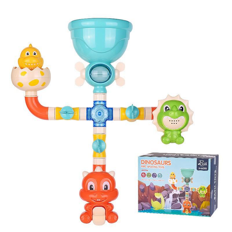 Suction Cup Baby Bath Toy: Spinning Water Sprayer with Pipes