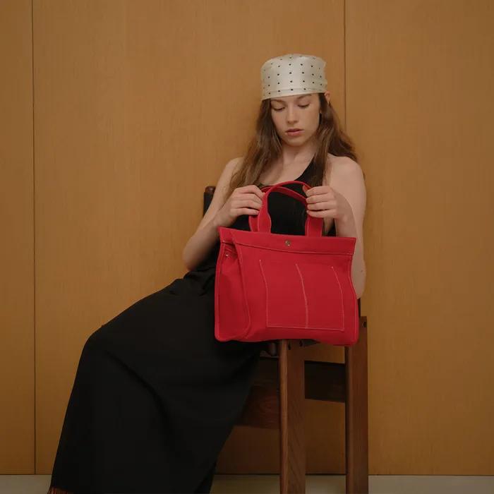 Frame Tote Bag_Red