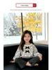 Korean Girls' Autumn Lace Bowknot Hoodie and Flare Pants Set, 2025 New Style