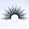 Unique Punk Snake Artistic Hair Band Spiked Head Accessory for Adults Hair Hoop with Metallic and Snake Cosplay Maid