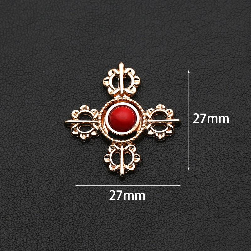 Metal Ancient Hanfu Cheongsam Mother Button Antique Buckle Retro Button Collar Buckle Clothing Button Accessories