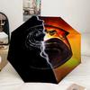 Kombat Dragon In Flames Umbrella 8-Frame for Travel, camping, Casual Lightweight Portable Umbrella, Essential for every family Holidays Gift