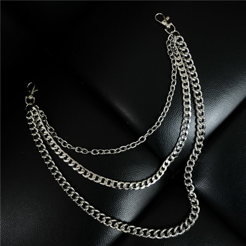 Korean-Style Hot Metal Trouser Chain with Spring Buckle - Cool and Versatile Waist Ornament