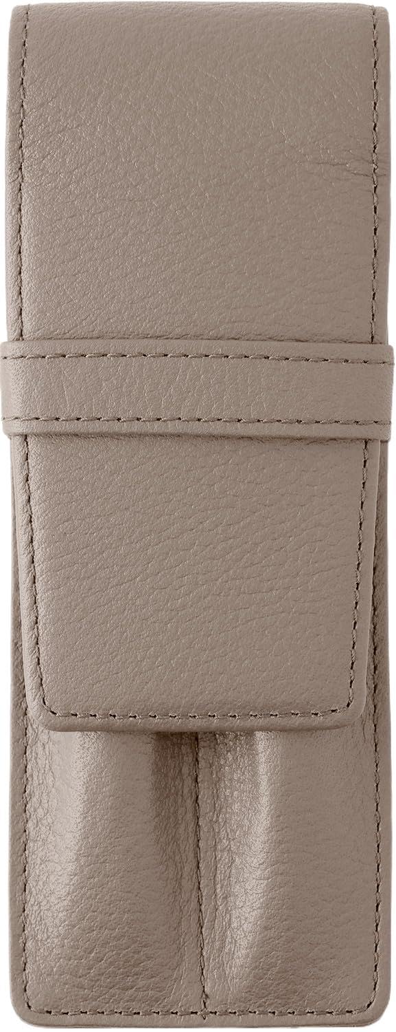 

Пенал OSL Двойной Серо-бежевый Натуральная Кожа Вмещает 2 Перьевые Ручки Подарок SLIP-ON OSL-3603