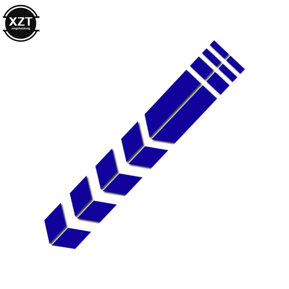 Colorful Arrow Stripe Sticker Motorcycle Fender Paste Waterproof Oilproof Reflective Arrow Decal Stickers Moto Decor Accessories