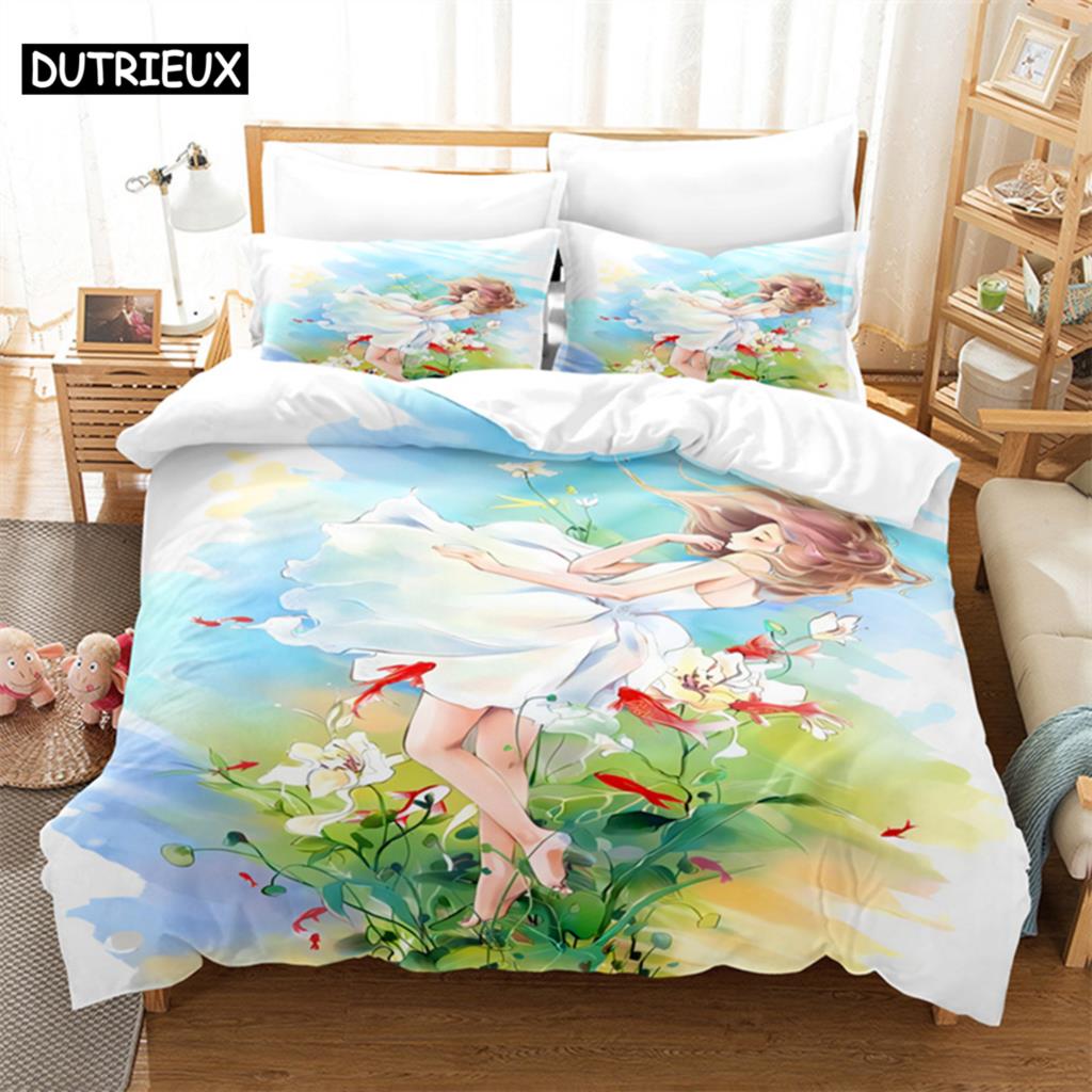 

Comforter Daisy Queen Bedding Set Kids Bedding Digital Printing King Size Bedding Set Comforter (quilt)-EU Single(135*200cm)3pcs