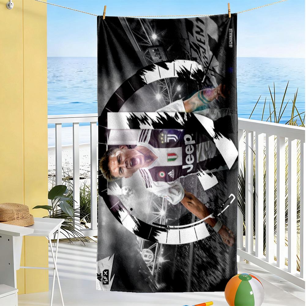 Juventus Star Action Beach Towel Quick-Dry Soft Microfiber Comfortable Lightweight