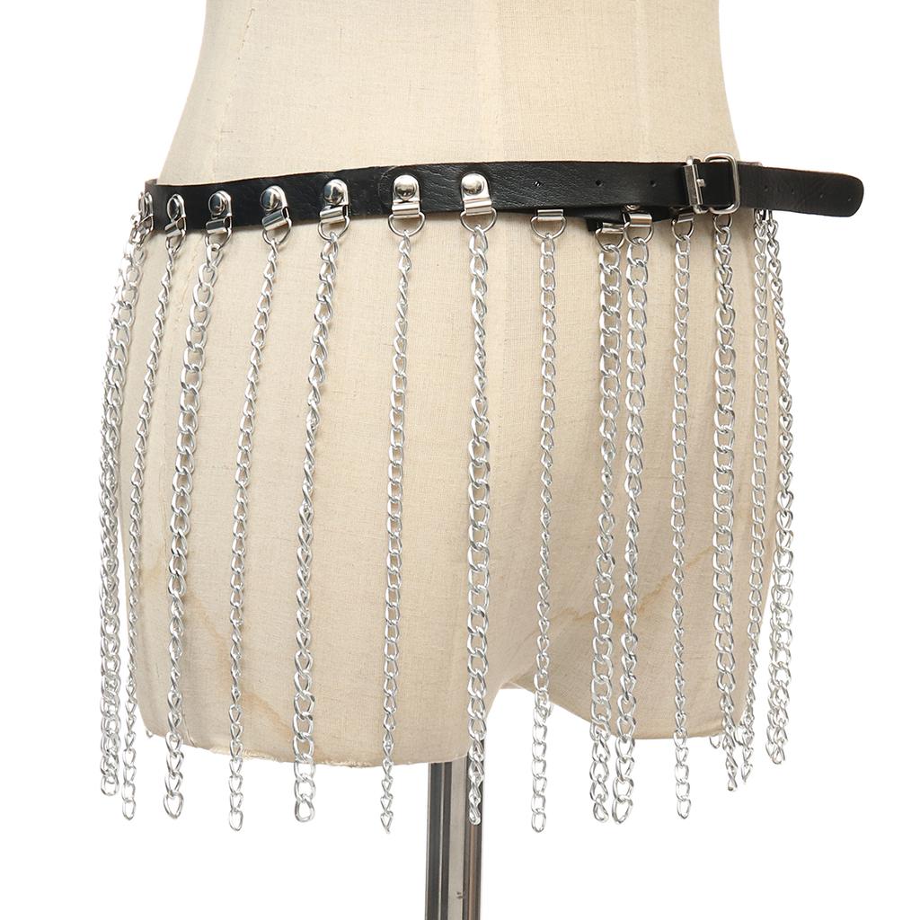 faux leather skirt harness