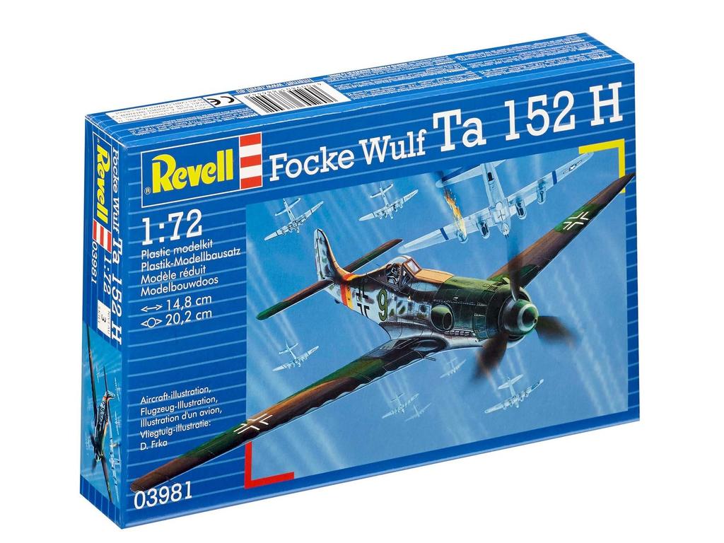 German Revell Ta152H 03981 Plastic Model 1/72 Focke-Wulf