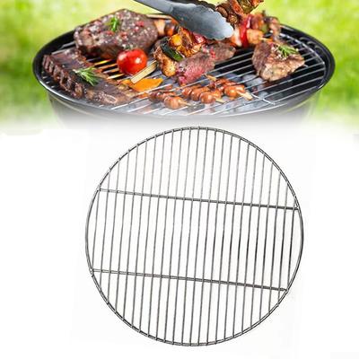 Stainless Steel Round Grill Grate Extra Thick Replacement Cooking Grid for Charcoal Grill Campfire Outdoor Grill Accessory