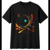 Comet In Moonlight Mens T-Shirt Space Black 100% Cotton Universe Printed Sci Fi