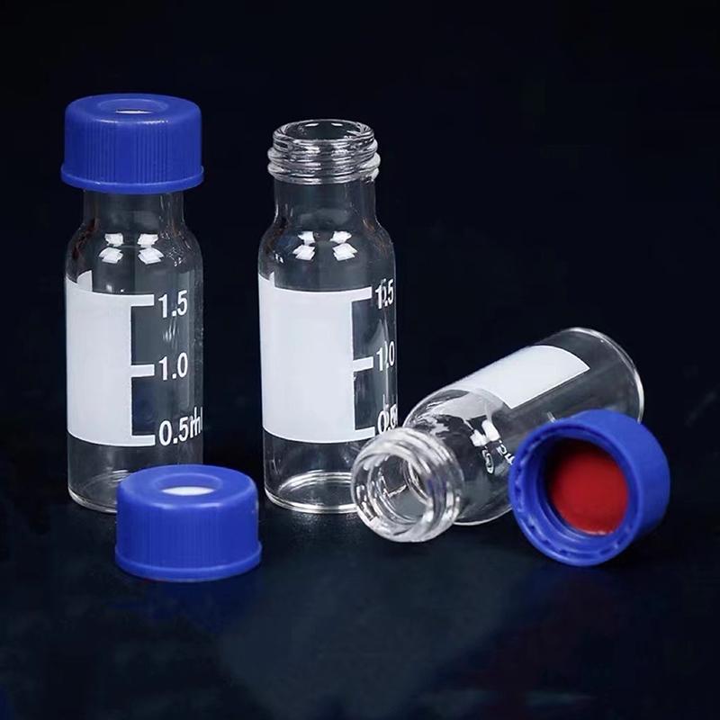 

100pcs/Pack Blue Open-topped Polypropylene Cap Plastic Septa 9 Mm For Chromatography Vial 2 Ml Replacement Agilent Pre cut cover