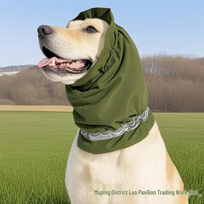 Reflective Dog Snood: Cold-Proof, Waterproof Noise-Reducing Neck Scarf for Winter Outings