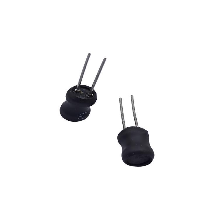 Ferrite Ring Coil I-Shaped Inductor DR6*8, 10uH, 1.5A, 0.3 Wire Diam., Heat Shrink Tubing, In Stock