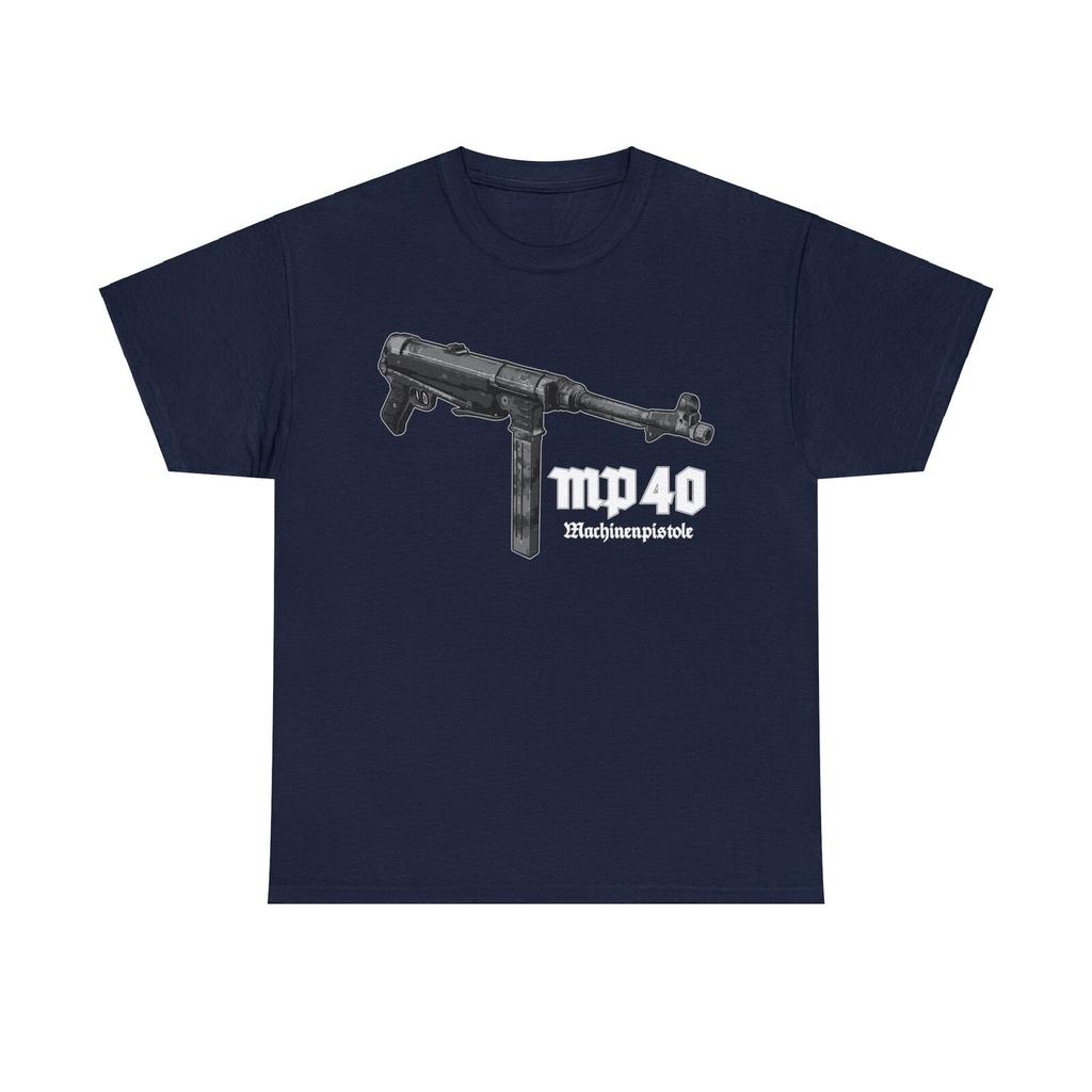WWII German MP40 Submachine Gun T-Shirt 100% Cotton O-Neck Short Sleeve Summer Casual Mens T-shirt Size S-3XL