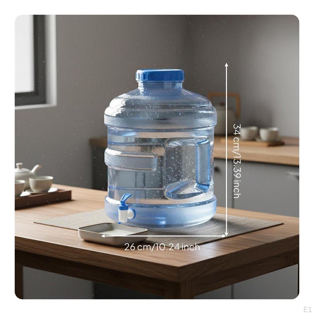 Wide Mouth Water Storage Bucket Leakproof Spigot Dispenser Jug with Tap Food Grade Material