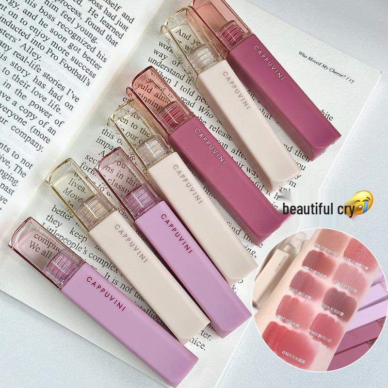 Cappuvin Art Velvet Matte Lipstick - Long-lasting, Waterproof, Non-fading, Non-stick.