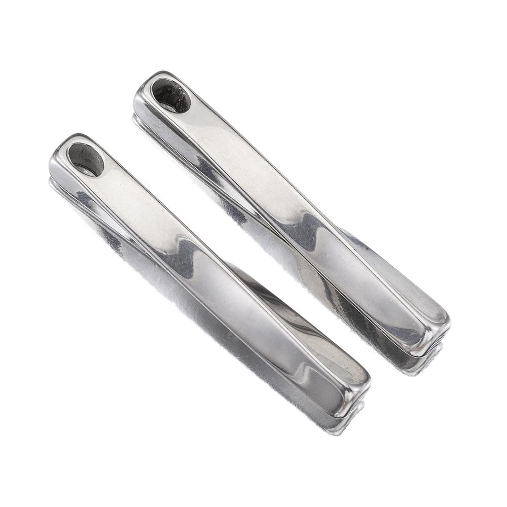 

5pcs 40mm Stainless Steel Twist Stick Pendants Long Club Geometric Bar Charms Spriral Sticks for Necklace Jewelry Making DIY 40mm x 5mm