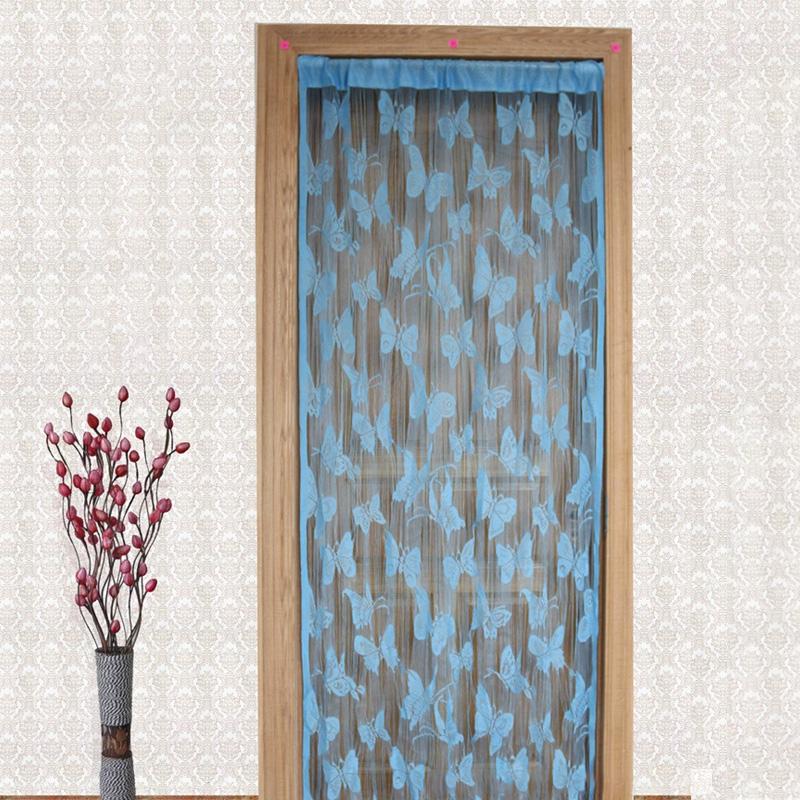 1 st Fönstergardiner 100*200cm Hängande Snöre Festival Fjärilsgardin Fönsterpaneler Dörröppning Linjegardiner Avskärmningsnät